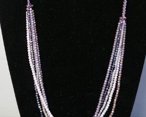Beaded 30" Necklace With Matching Earrings