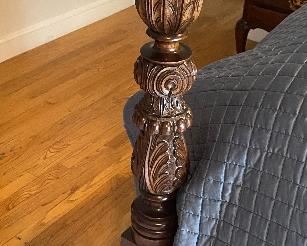 detail of kingsize bed