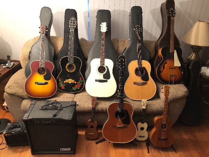 Fender, Hohner, Ovation Applause, Kay guitars