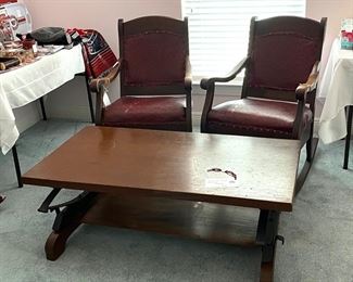 Wagon Seat Coffee Table