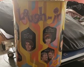 1 of 2 Laugh In Trash Can