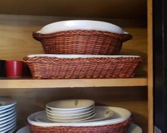 1 of 5 - 39+ Piece Damon Wood Stoneware