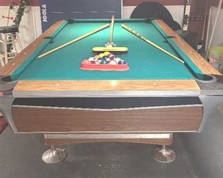 1 of 8 - 1969 Fischer Empire VII Professional (slate) pool table. Great price for this retro table!!
