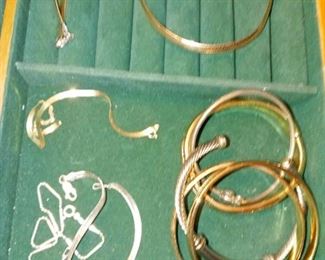 Gold Necklaces and bracelets