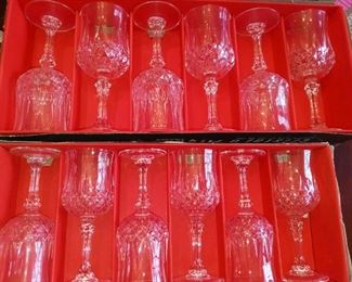 Crystal stemglasses 