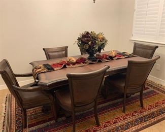 T.S. Berry Hillsboro collection dining table and chairs
