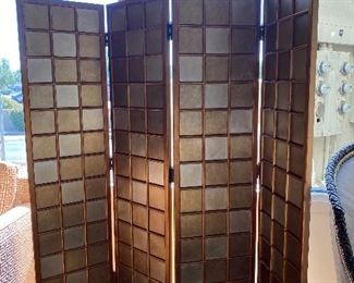 Decorative Crafts Inc handprinted folding screen