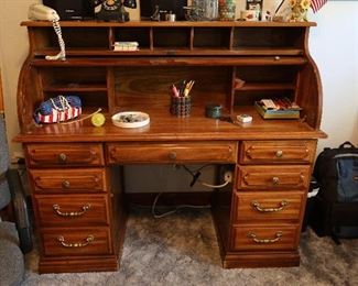 Inside Roll Top Desk