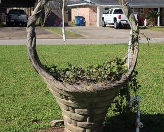 Large 5' Concrete Basket