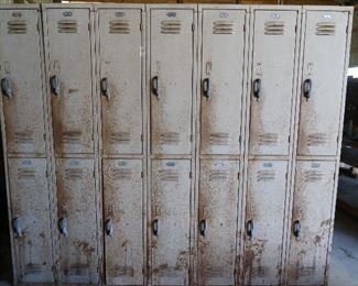 Set of 14 Vintage Lockers