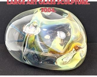 Lot 41 PETER BRAMHALL Signed Large Art Glass Sculpture. 2004. 
