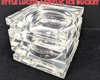 Lot 42 Alessandro Albrizzi Style Lucite Acrylic Ice Bucket