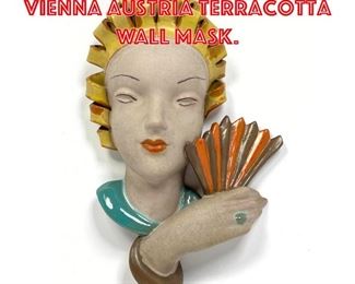 Lot 48 GOLDSCHEIDER Style Vienna Austria Terracotta Wall Mask.