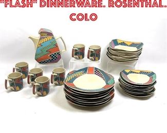 Lot 70 32pc DOROTHY HAFNER Flash Dinnerware. ROSENTHAL. Colo