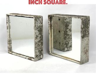 Lot 85 Pr Willy Guhl mirrors. 13 inch square. 
