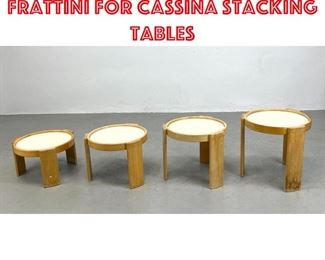 Lot 93 4pc set Gianfranco Frattini for CASSINA Stacking tables