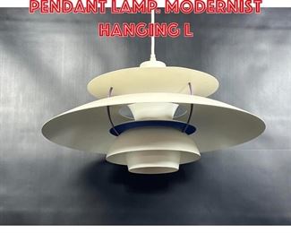 Lot 108 LOUIS POULSEN Hanging Pendant Lamp. Modernist Hanging L
