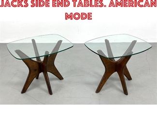 Lot 142 Pr ADRIAN PEARSALL Jacks Side End Tables. American Mode