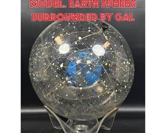 Lot 147 Vintage Astronomy Model. Earth sphere surrounded by gal