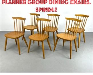 Lot 187 Set 6 PAUL McCOBB Planner Group Dining Chairs. Spindle 