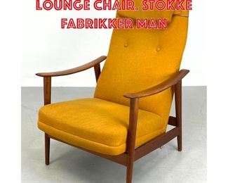 Lot 193 ARNT LANDE Tall Back Lounge Chair. STOKKE FABRIKKER man