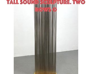 Lot 205 Steel Bertoia style 5 Tall Sound Sculpture. Two rows o