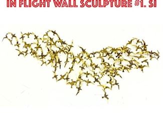 Lot 252 C JERE 1978 Large Birds in Flight Wall Sculpture 1. Si
