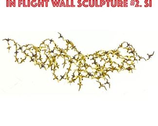 Lot 254 C JERE 1978 Large Birds in Flight Wall Sculpture 2. Si