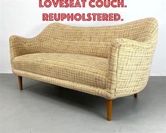 Lot 297 Rare FINN JUHL Sofa Loveseat Couch. Reupholstered. 