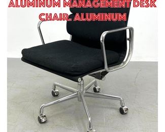 Lot 320 HERMAN MILLER Aluminum Management Desk Chair. Aluminum 