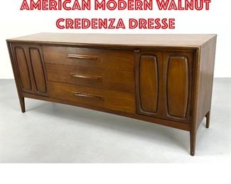 Lot 337 BROYHILL Premier American Modern Walnut Credenza Dresse