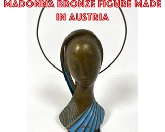 Lot 387 Hagenauer Mary Madonna bronze figure made in Austria