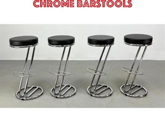 Lot 423 Set 4 Effezeta Italy Z chrome barstools