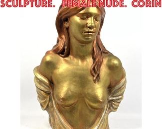 Lot 468 Joe Canger Plaster Sculpture. Female Nude. CORIN