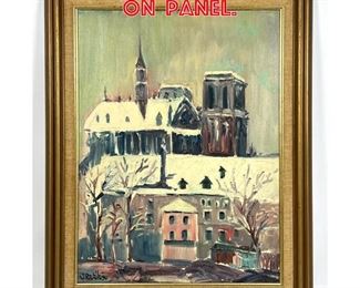 Lot 475 J. REVELLES Painting on Panel. 