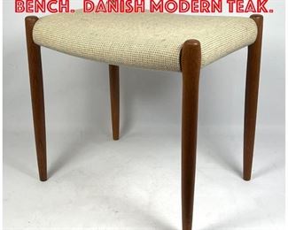 Lot 480 J.L. MOLLER Stool Bench. Danish Modern Teak. 