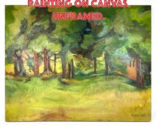 Lot 497 FAIRFIELD PORTER Painting on Canvas. Unframed. 