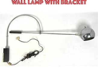 Lot 505 ROBERT SONNEMAN Arc Wall Lamp with Bracket 