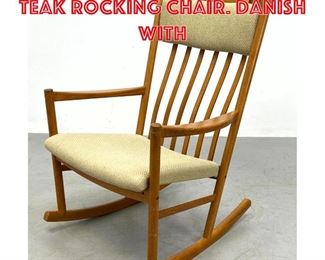 Lot 512 Tarmstole Wegner style Teak Rocking chair. Danish with 