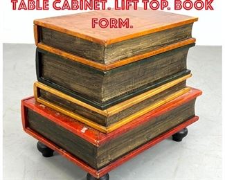 Lot 529 MAITLAND SMITH Side Table Cabinet. Lift Top. Book form.