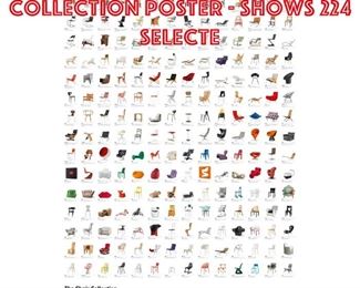 Lot 544 Vitra The Chair Collection Poster  shows 224 selecte