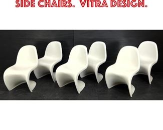 Lot 549 Set 6 Verner Panton Side Chairs. Vitra Design. 