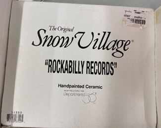 Dept. 56 Snow Village "Rockabilly Records"