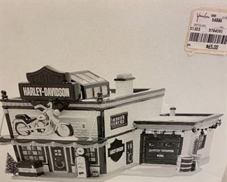 Dept. 56 Snow Village "Harley Davidson Motorcycle Shop"