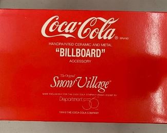 Dept. 56 Snow Village "Coca Cola Billboard"