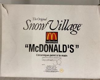 Dept. 56 Snow Village "McDonalds"