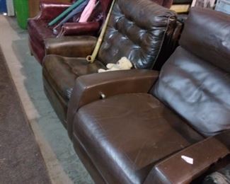 Leather recliners
