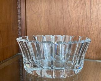 Orrefors Stenhammar Oval Crystal Bowl