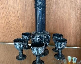 Black Marble Decanter