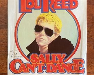 Poster for Lou Reed with Artist Signature "David Byrd"
